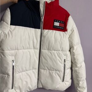 Tommy Hilfiger Red, Blue, and White Bomber Jacket